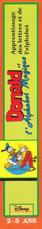 Donald's Alphabet Chase — box-2D-side (FR)