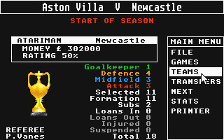 Professional Football Masters — ss (WOR)