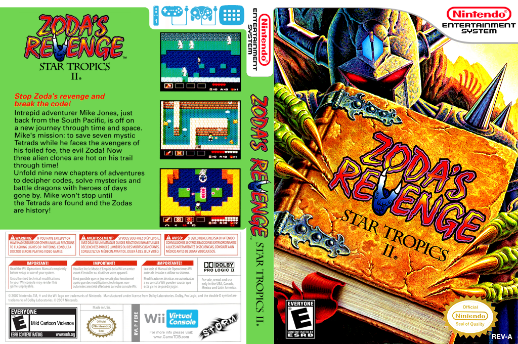 Zoda's Revenge: StarTropics II — box-texture (US)