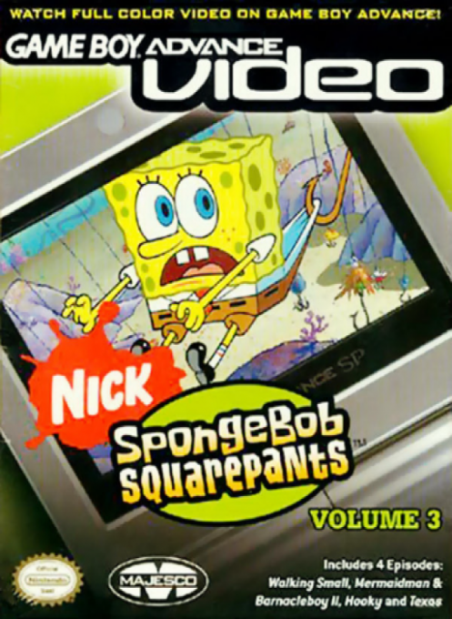 Game Boy Advance Video - Spongebob Squarepants - Volume 3 box art