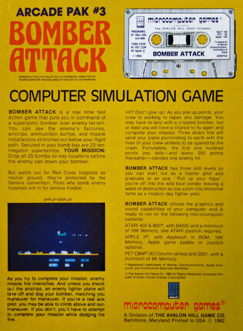 Bomber Attack — box-2D-back (EU)