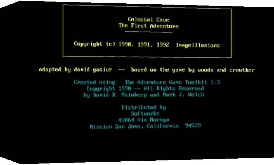Colossal Cave: The First Adventure — box-3D (WOR)