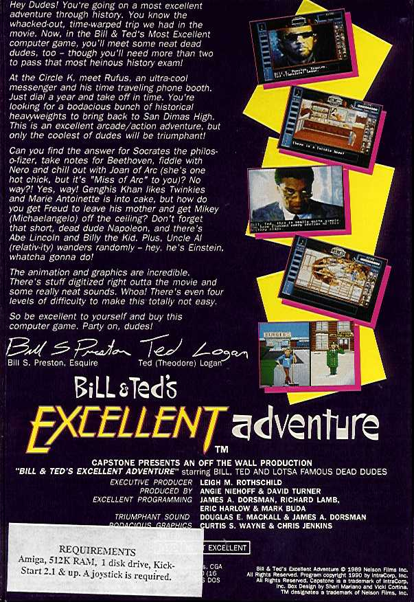 Bill And Ted's Excellent Adventure — box-2D-back (US)