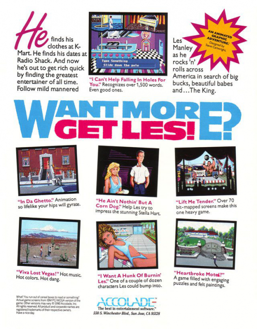Les Manley in - Search for The King — box-2D-back (US)