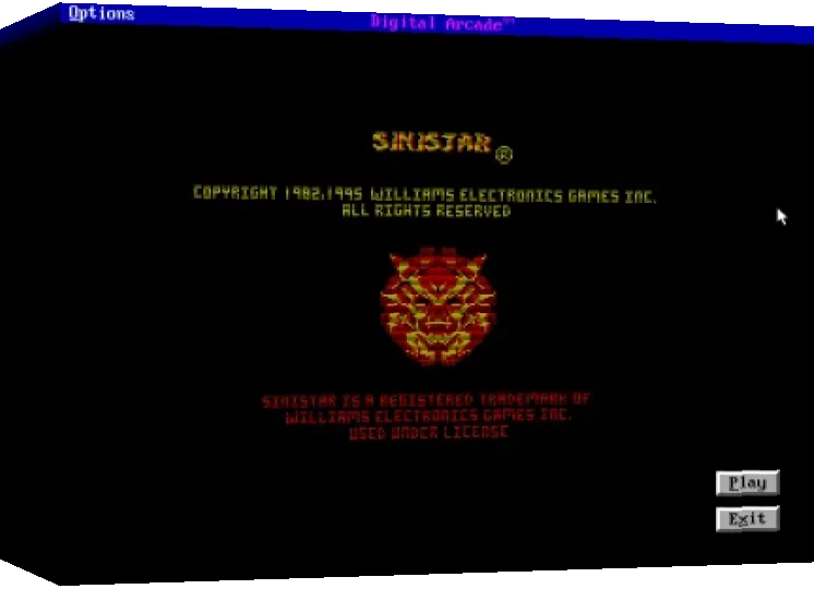 Sinistar — box-3D (WOR)
