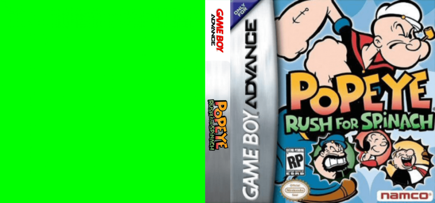 Popeye - Rush for Spinach — box-texture (US)