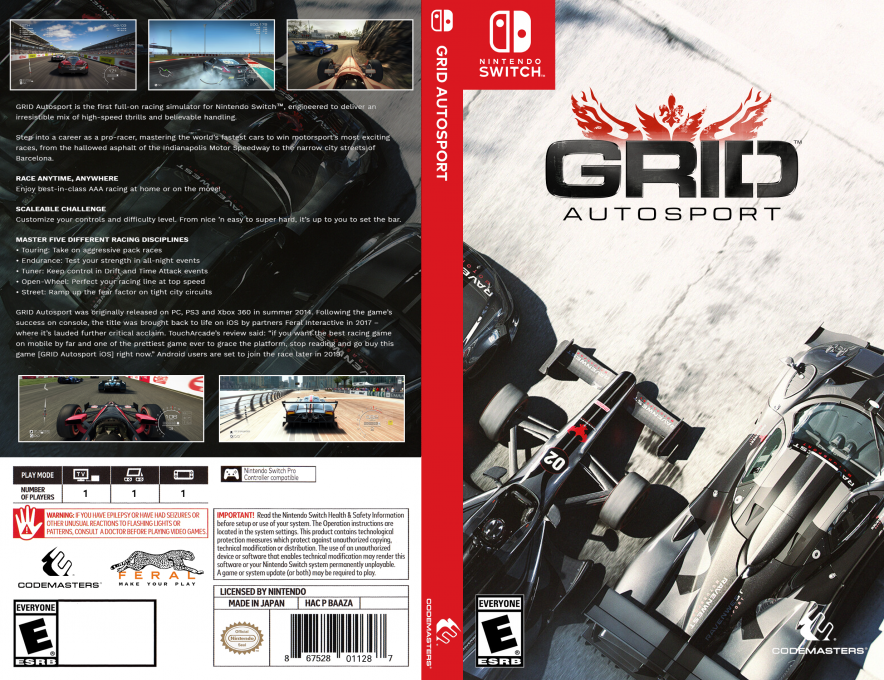 GRID Autosport — box-texture (US)
