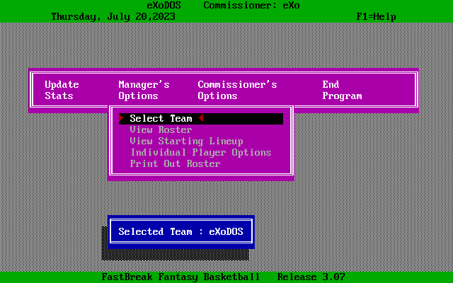 FastBreak Fantasy Basketball — ss (WOR)