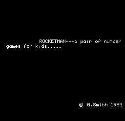 Rocketman - A Pair Of Number Games For Kids — sstitle (WOR)