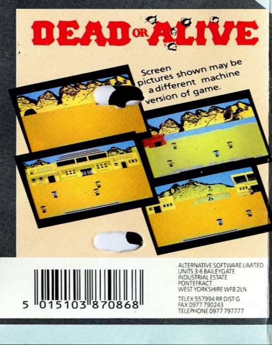 Dead Or Alive — box-2D-back (EU)