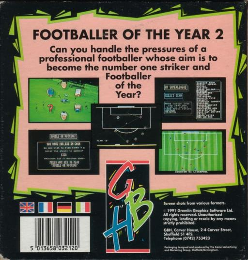 Footballer of the Year 2 — box-2D-back (EU)