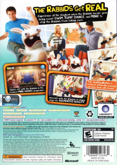 Rabbids - Alive & Kicking — box-2D-back (US)