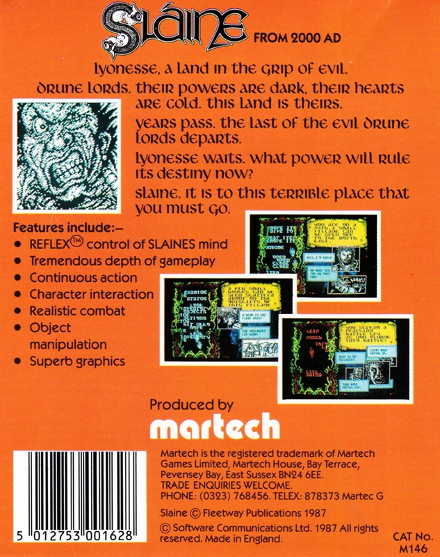 Slaine From 2000 AD — box-2D-back (EU)