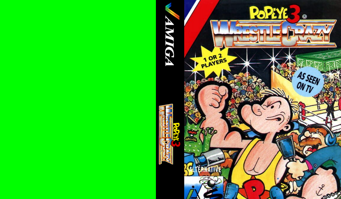 Popeye Wrestle Crazy — box-texture (US)