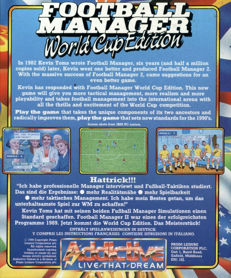 Football Manager - World Cup Edition — box-2D-back (EU)