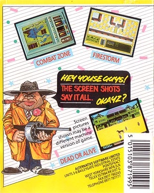 ShootAcular Disk 2 - Combat Zone + Firestorm + Dead or Alive — box-2D-back (UK)