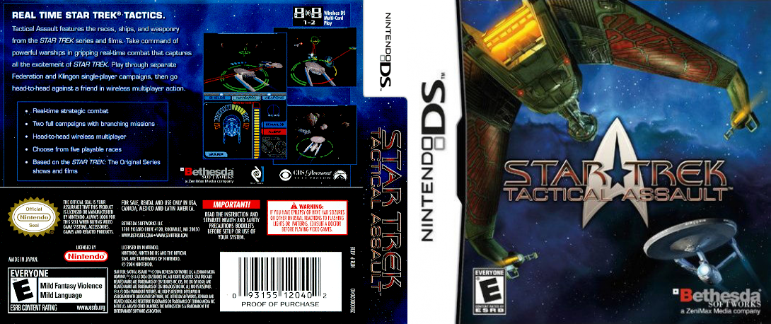 Star Trek - Tactical Assault — box-texture (US)