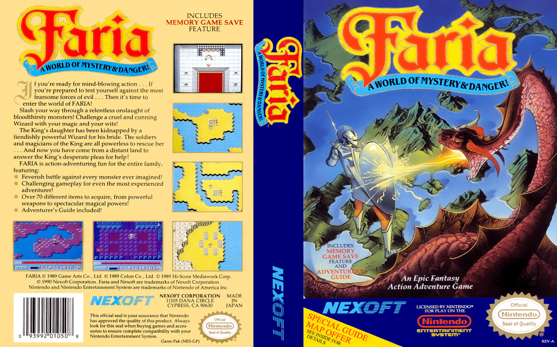 Faria - Fuuin no Tsurugi — box-texture (US)