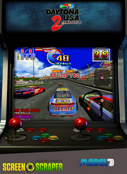 Daytona USA 2: Power Edition — box-2D (SS)