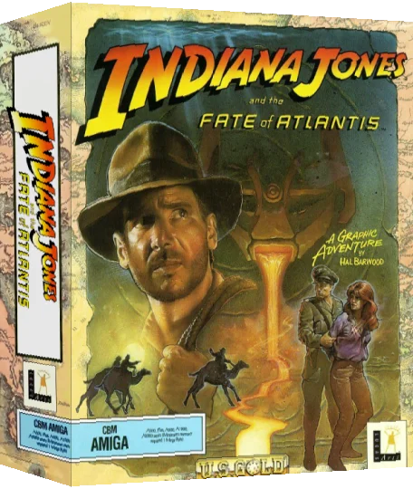 Indiana Jones and the Fate of Atlantis - A Graphic Adventure — box-3D (EU)