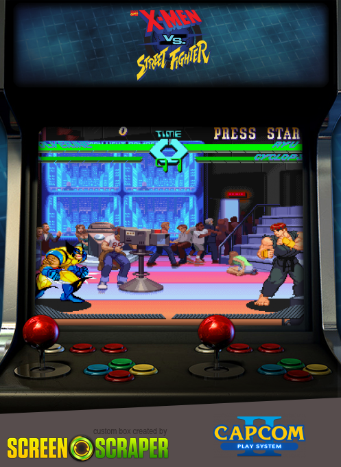 X-Men vs. Street Fighter — box-2D (SS)