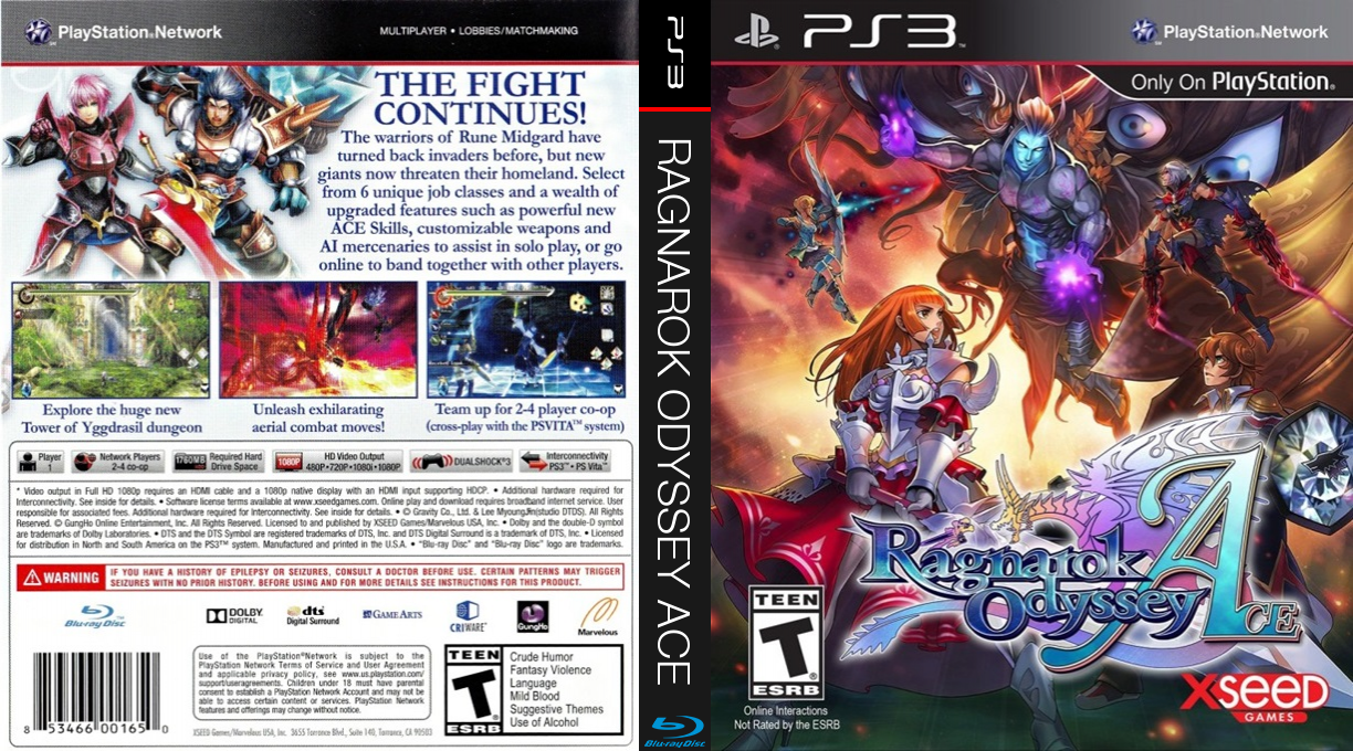 Ragnarok Odyssey Ace — box-texture (US)