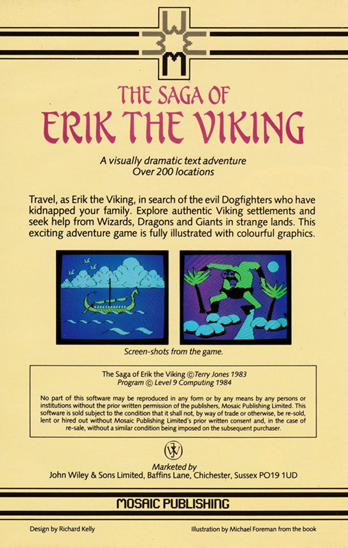 Saga Of Erik The Viking, The — box-2D-back (EU)