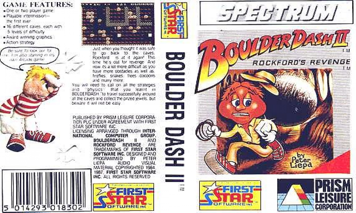 Boulder Dash 2 - Rockford's Revenge — box-texture (EU)
