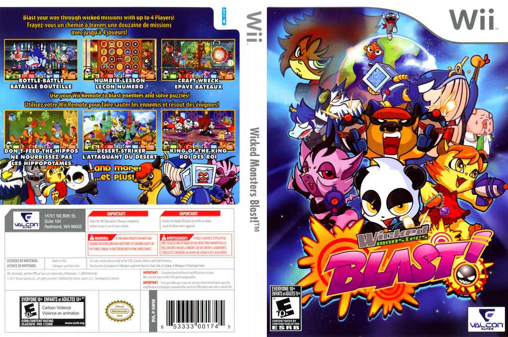 Wicked Monsters Blast! — box-texture (US)