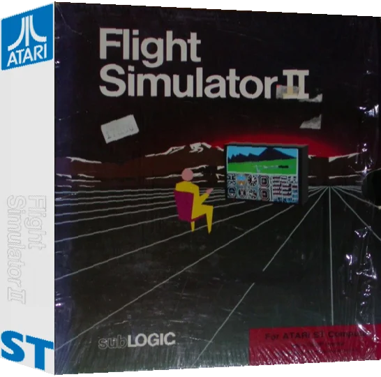 Flight Simulator 2 — box-3D (US)