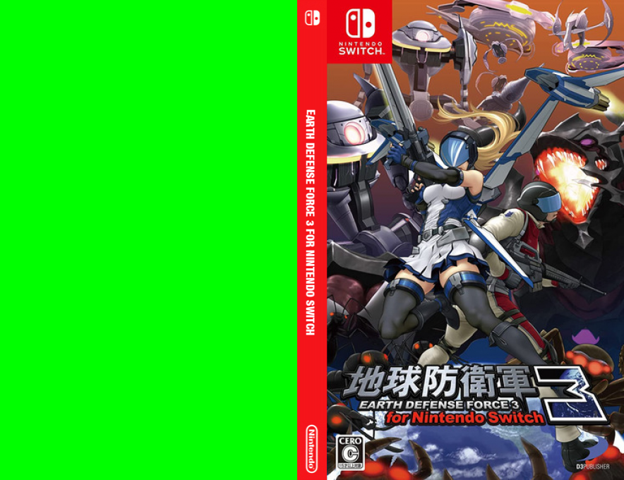 Earth Defense Force 3 for Nintendo Switch — box-texture (JP)