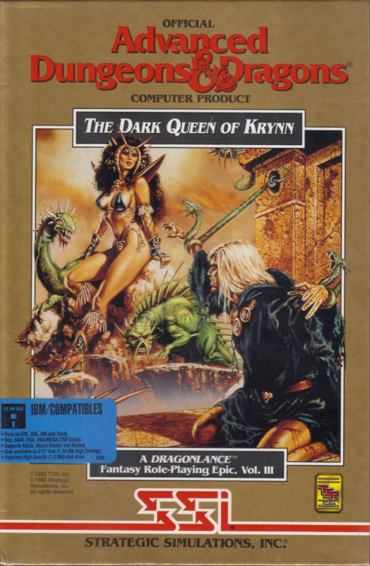 Dark Queen Of Krynn, The box art