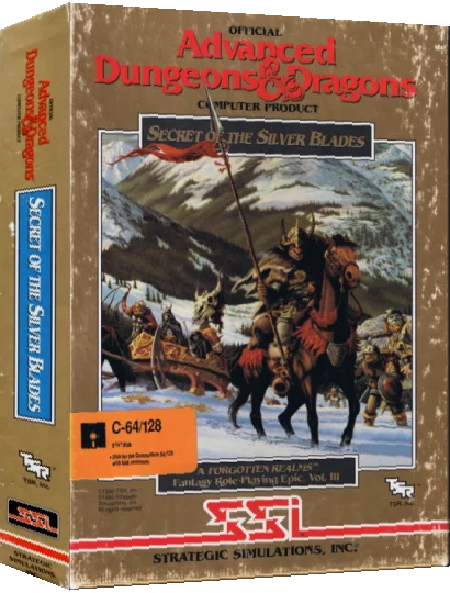 Advanced Dungeons & Dragons - Forgotten Realms Vol. III - Secret of the Silver Blades — box-3D (US)