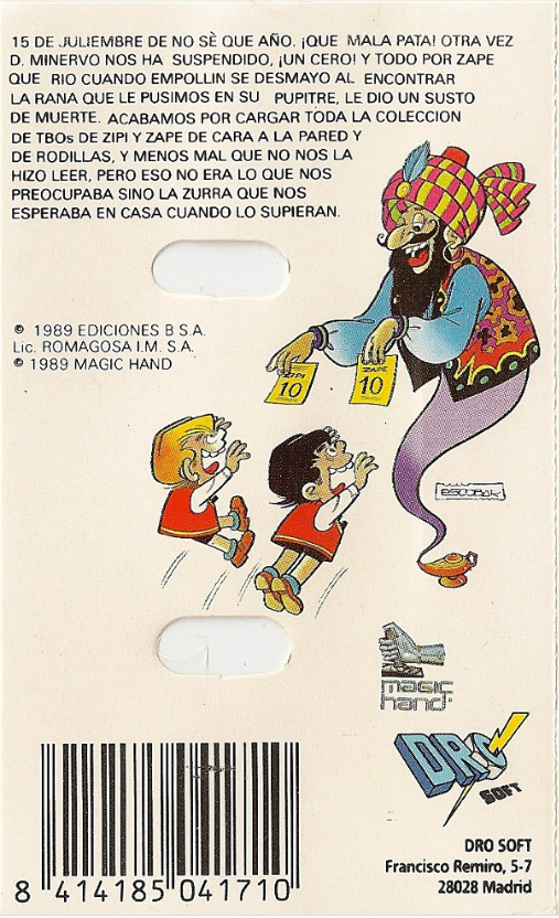 Zipi Y Zape — box-2D-back (SP)