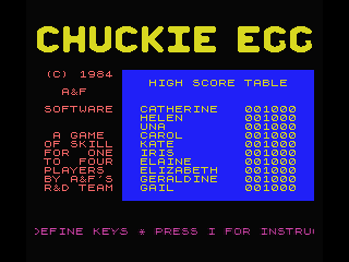 Chuckie Egg — sstitle (EU)