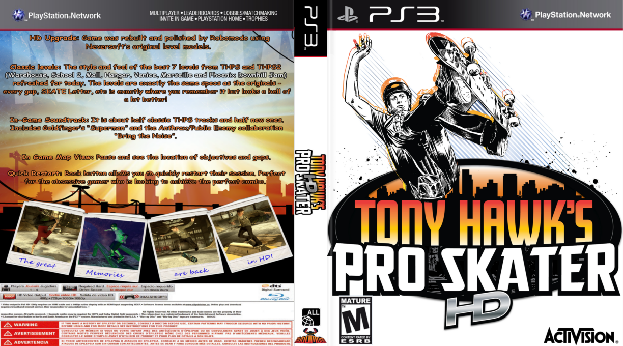 Tony Hawk's Pro Skater HD — box-texture (US)