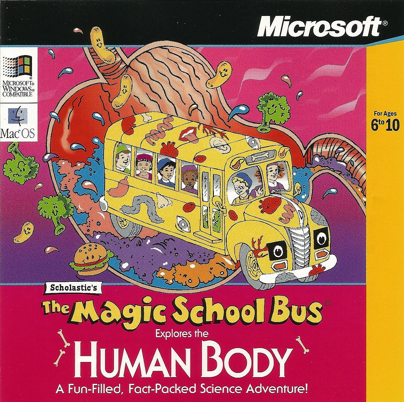 Scholastic's The Magic School Bus Explores the Human Body box art