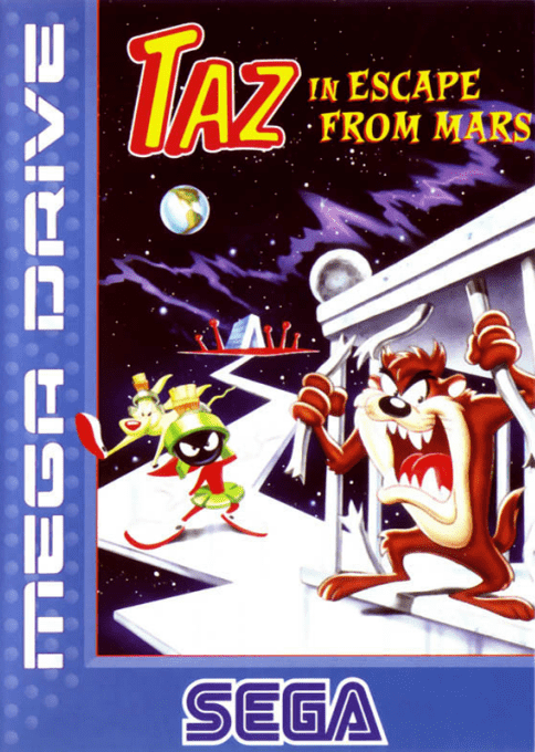 Taz In Escape From Mars — box-2D (EU)