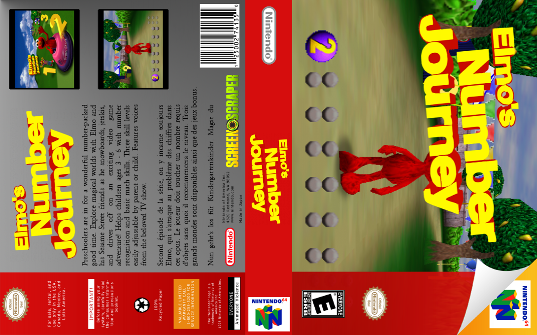 Sesame Street - Elmo's Number Journey — box-texture (SS)