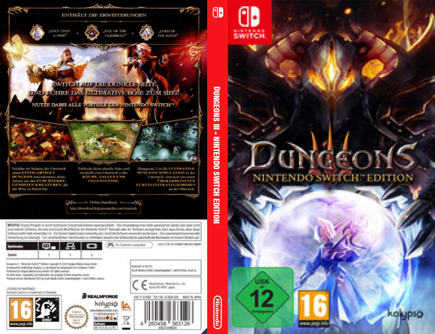 Dungeons III - Nintendo Switch Edition — box-texture (DE)
