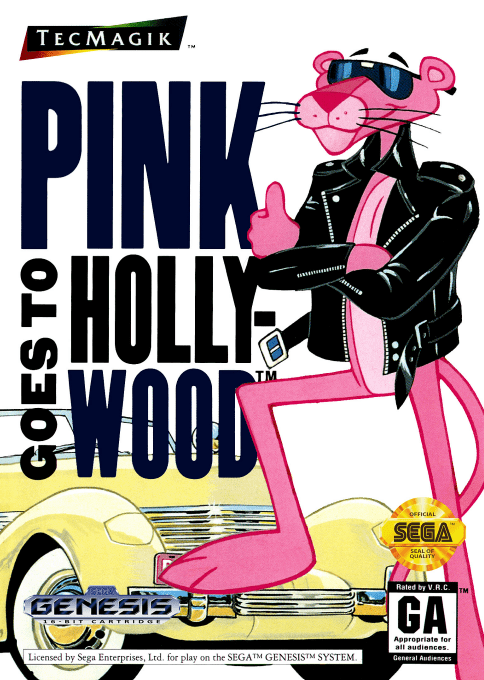 Pink Goes to Hollywood box art
