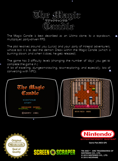 Magic Candle, The — box-2D-back (SS)