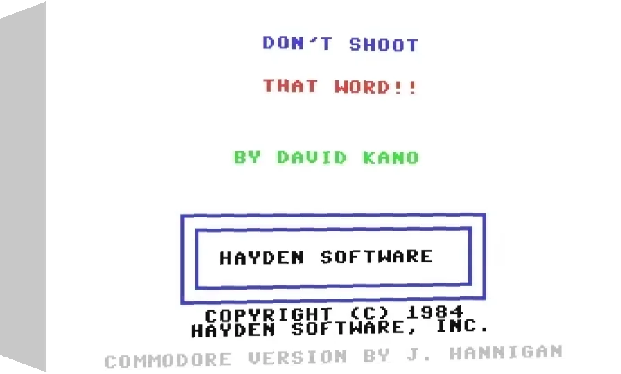 Don't Shoot That Word! — box-3D (WOR)