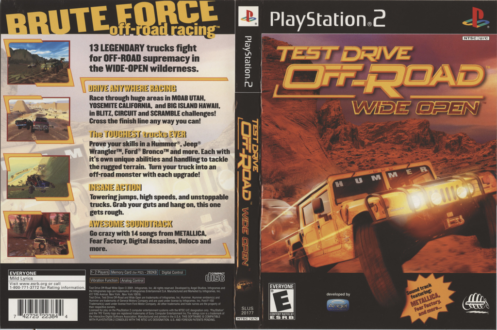 Test Drive Off-road Wide Open — box-texture (US)