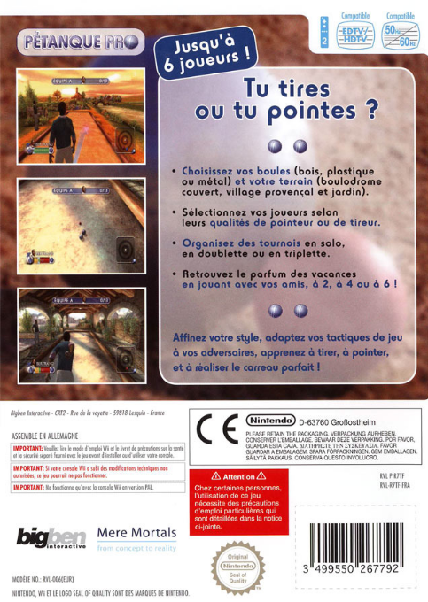 Petanque Pro — box-2D-back (FR)