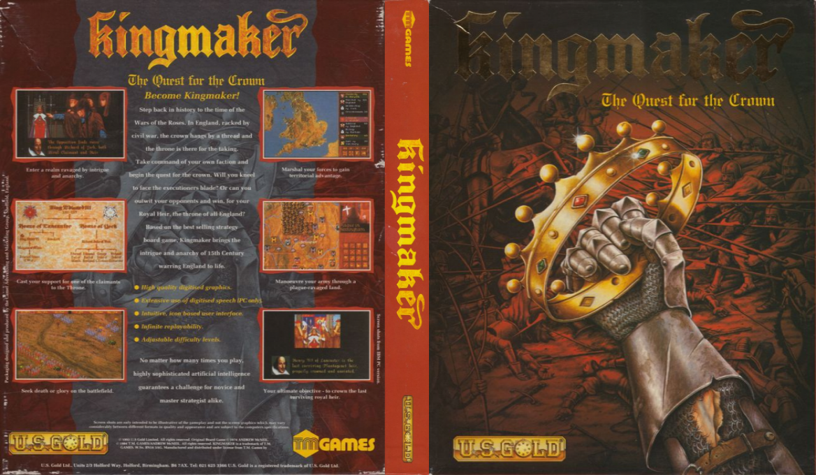 Kingmaker - The Quest for the Crown — box-texture (EU)