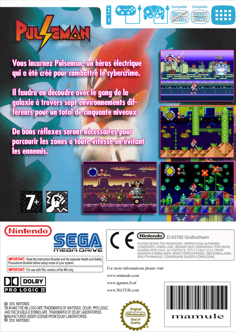 Pulseman — box-2D-back (FR)