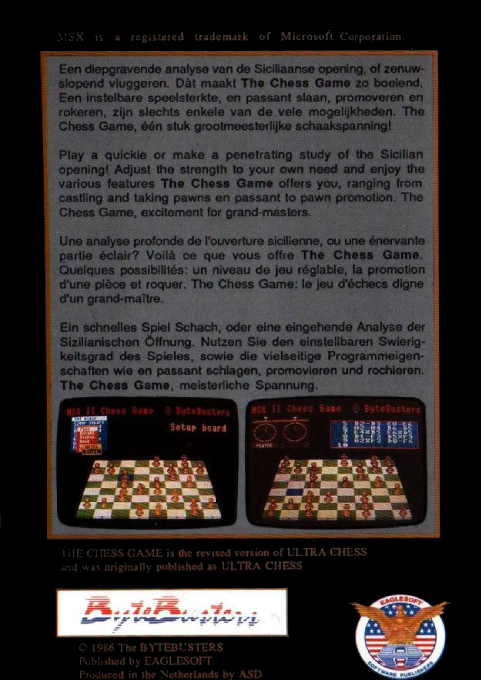 The Chess Game 2 — box-2D-back (UK)