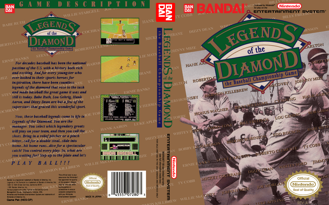 Legends Of The Diamond — box-texture (US)