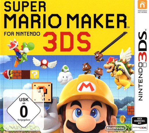 Super Mario Maker for Nintendo 3DS — box-2D (DE)
